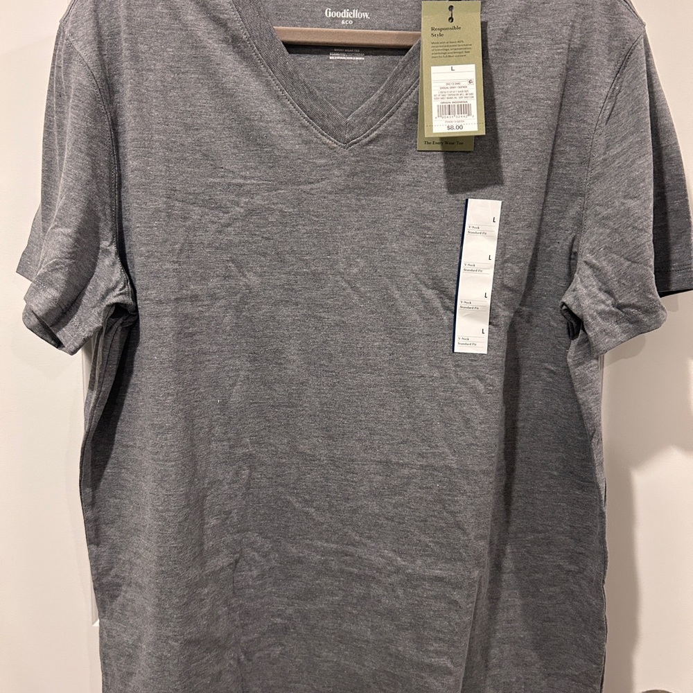 Goodfellow & Co Men's Charcoal V-Neck Tee